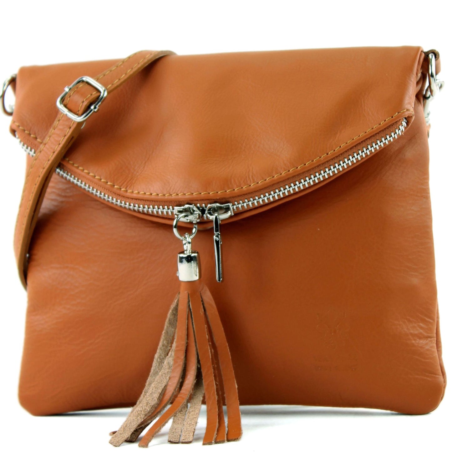 modamoda de T07 / T139 Damen Leder Umhängetasche, Klein, 2 Modelle, handmade in Italy