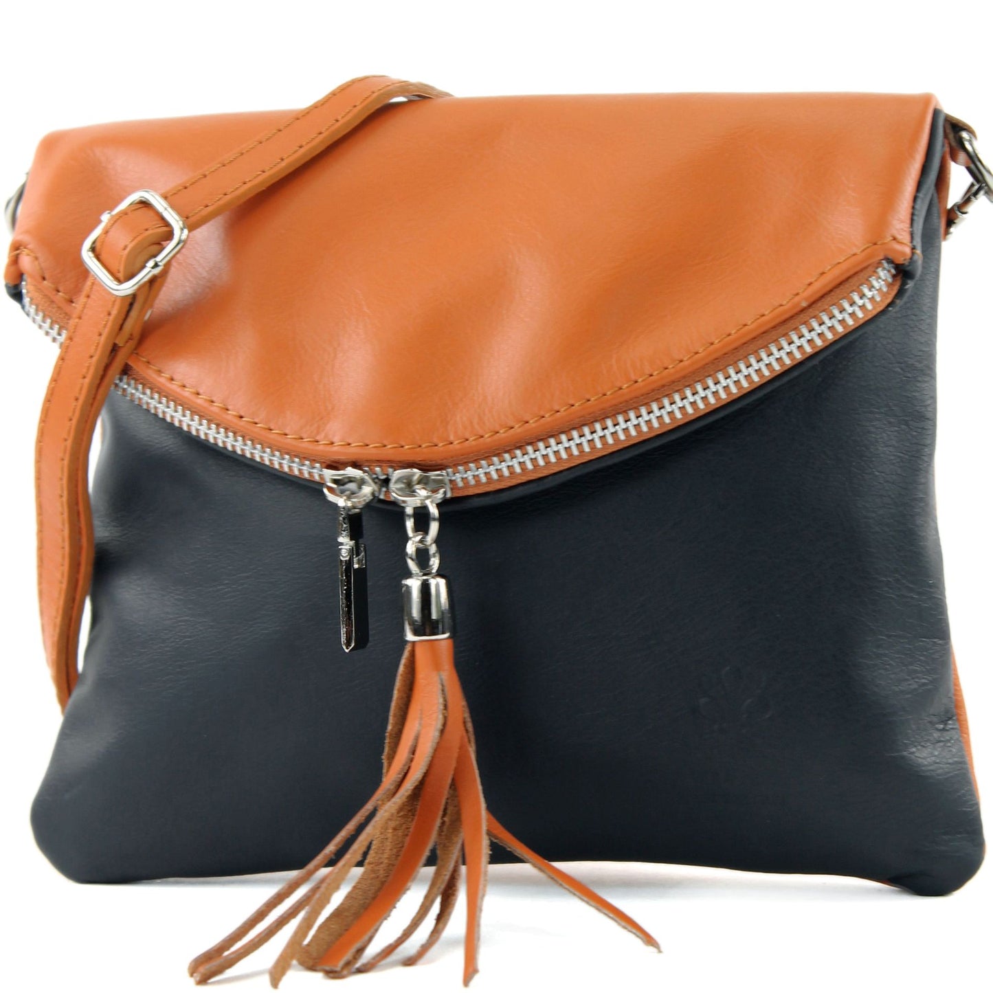 modamoda de T07 / T139 Damen Leder Umhängetasche, Klein, 2 Modelle, handmade in Italy