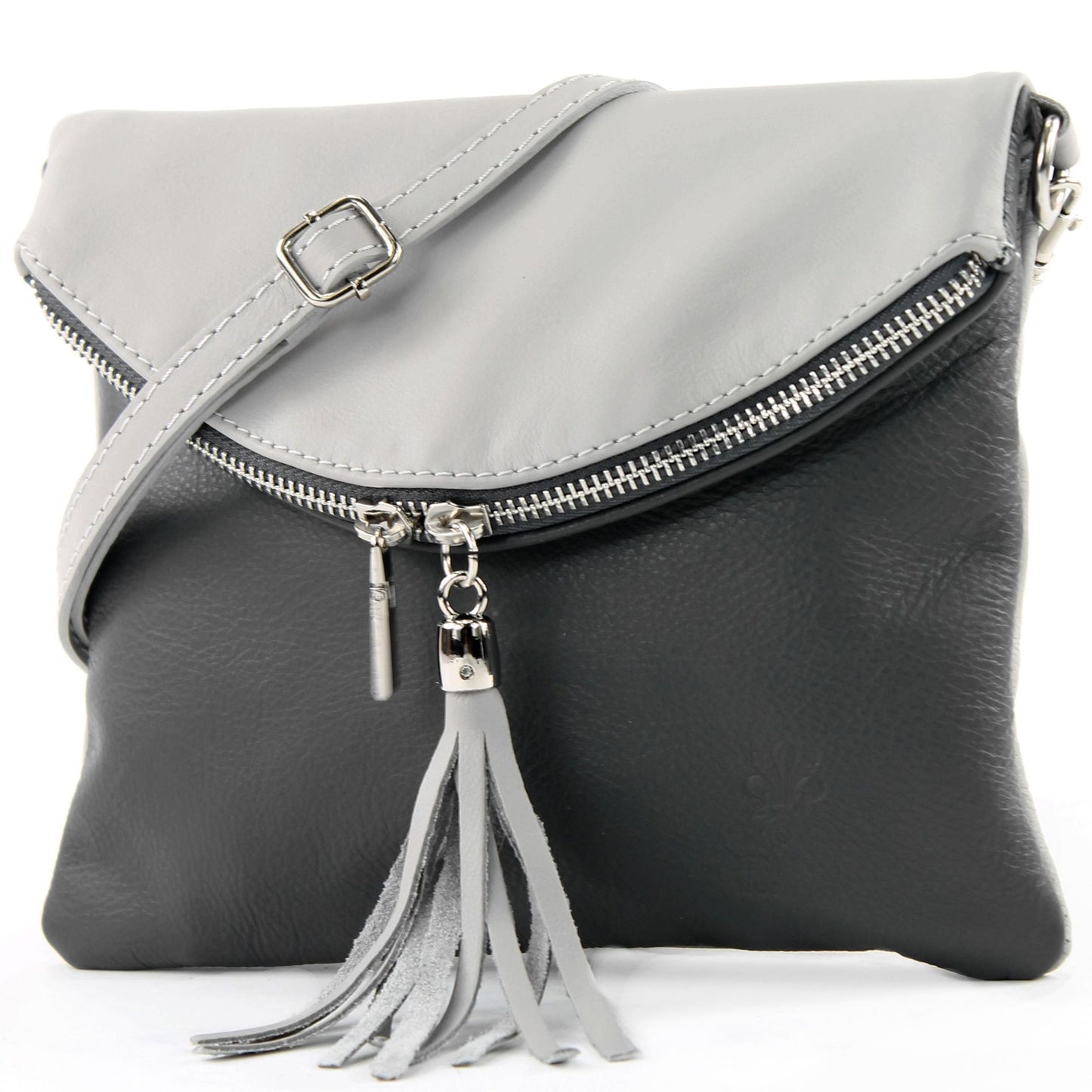 modamoda de T07 / T139 Damen Leder Umhängetasche, Klein, 2 Modelle, handmade in Italy