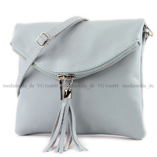 modamoda de T07 / T139 Damen Leder Umhängetasche, Klein, 2 Modelle, handmade in Italy