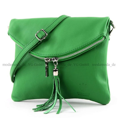 modamoda de T07 / T139 Damen Leder Umhängetasche, Klein, 2 Modelle, handmade in Italy