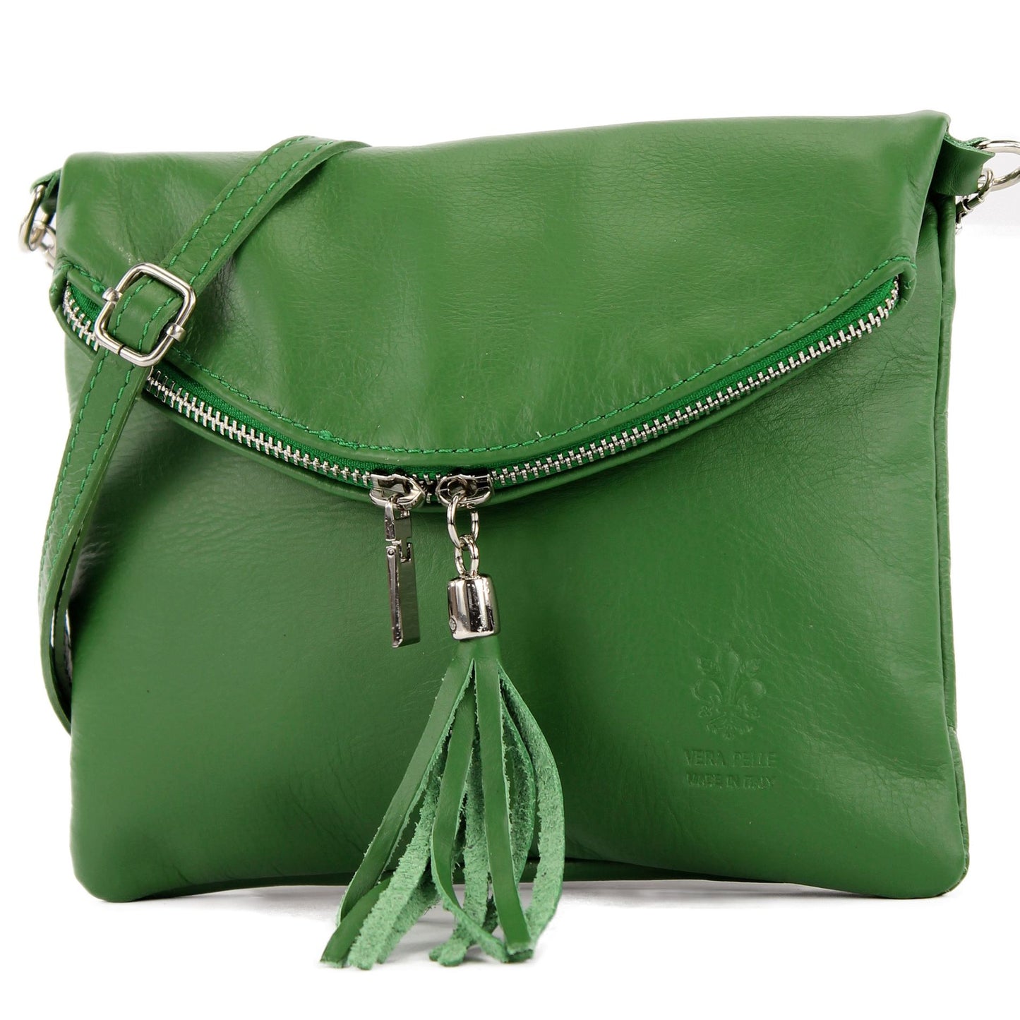 modamoda de T07 / T139 Damen Leder Umhängetasche, Klein, 2 Modelle, handmade in Italy