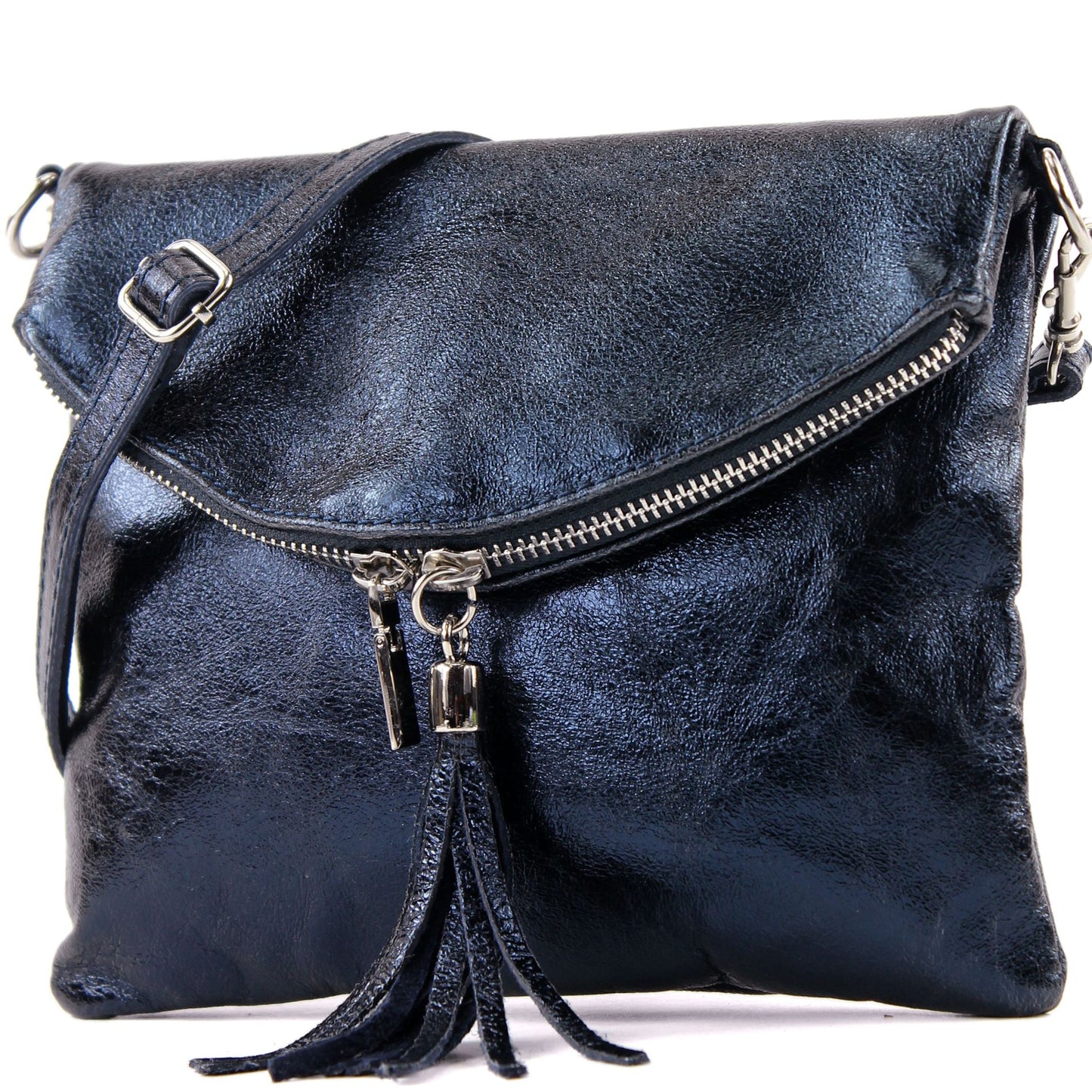 modamoda de T07 / T139 Damen Leder Umhängetasche, Klein, 2 Modelle, handmade in Italy