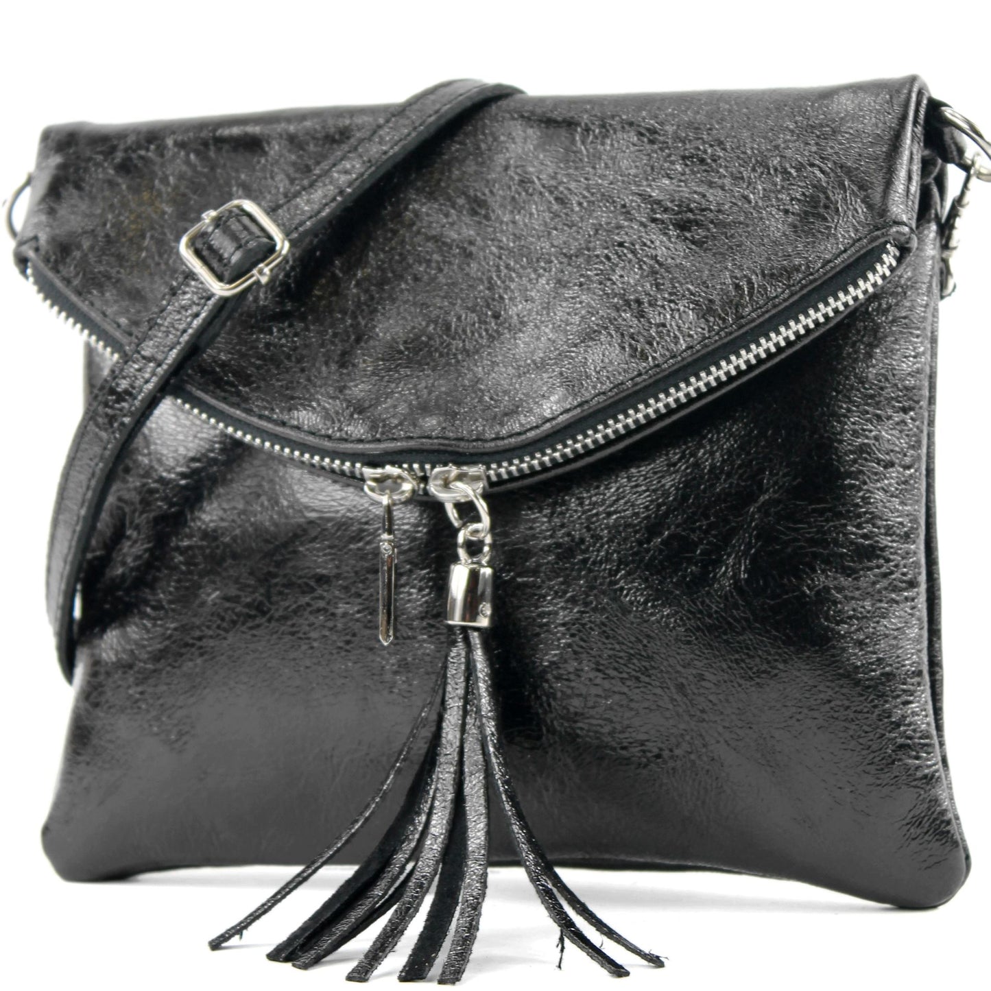 modamoda de T07 / T139 Damen Leder Umhängetasche, Klein, 2 Modelle, handmade in Italy