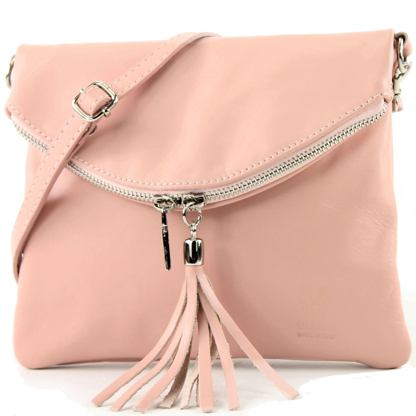 modamoda de T07 / T139 Damen Leder Umhängetasche, Klein, 2 Modelle, handmade in Italy