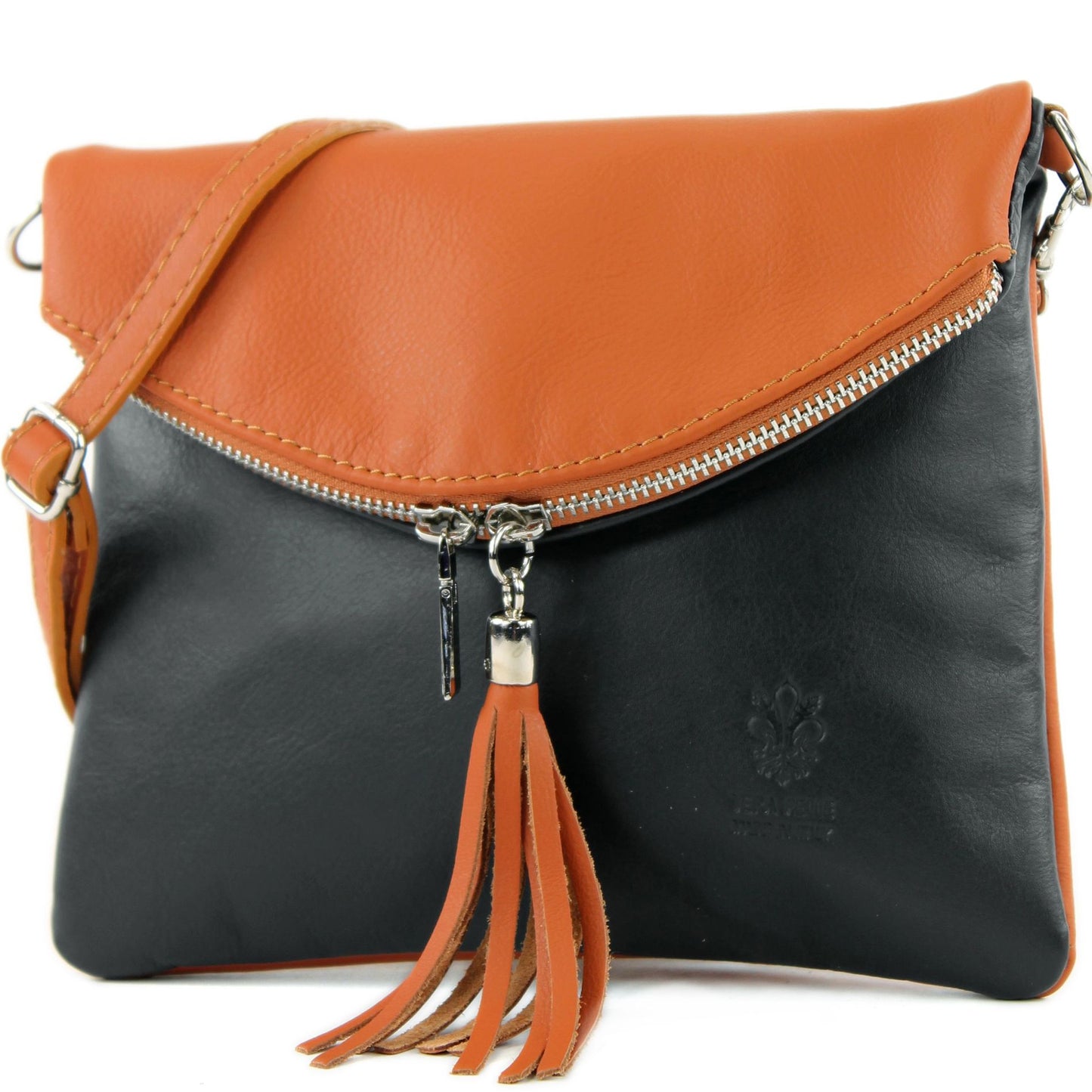 modamoda de T07 / T139 Damen Leder Umhängetasche, Klein, 2 Modelle, handmade in Italy