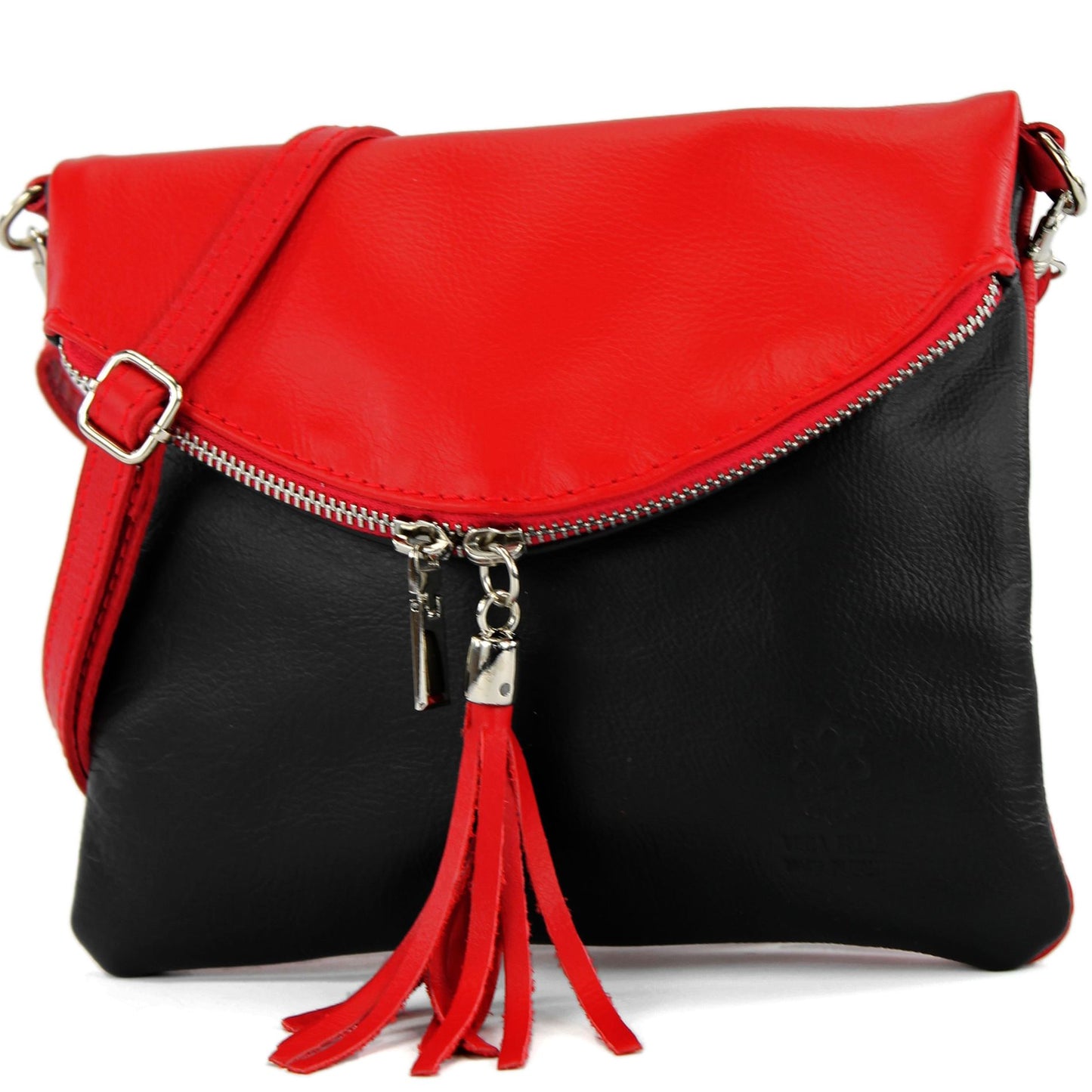 modamoda de T07 / T139 Damen Leder Umhängetasche, Klein, 2 Modelle, handmade in Italy