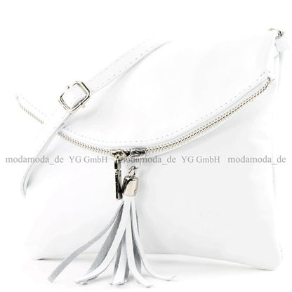 modamoda de T07 / T139 Damen Leder Umhängetasche, Klein, 2 Modelle, handmade in Italy