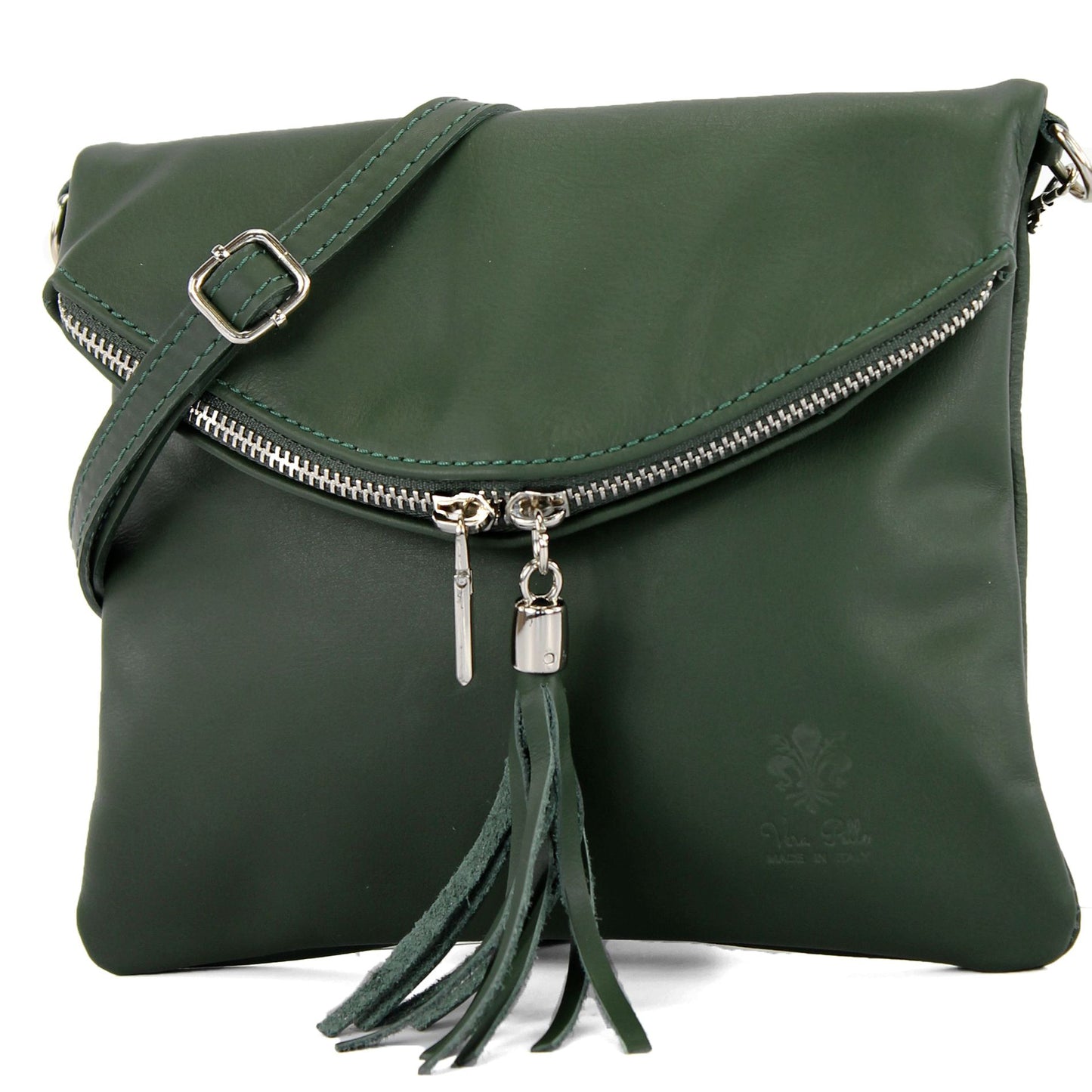 modamoda de T07 / T139 Damen Leder Umhängetasche, Klein, 2 Modelle, handmade in Italy