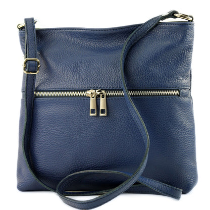 modamoda de T144 Damen Leder Umhängetasche Schultertasche Messenger bag handmade in Italy