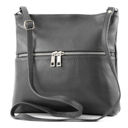 modamoda de T144 Damen Leder Umhängetasche Schultertasche Messenger bag handmade in Italy