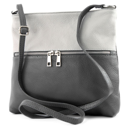 modamoda de T144 Damen Leder Umhängetasche Schultertasche Messenger bag handmade in Italy