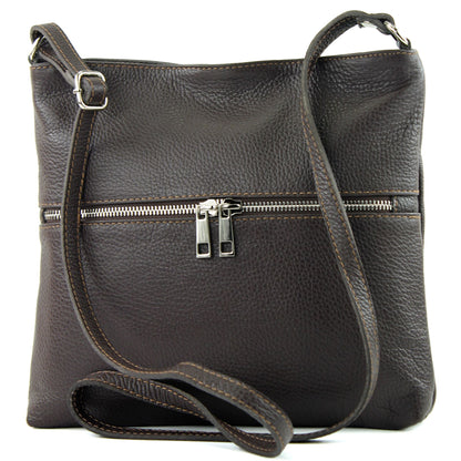 modamoda de T144 Damen Leder Umhängetasche Schultertasche Messenger bag handmade in Italy