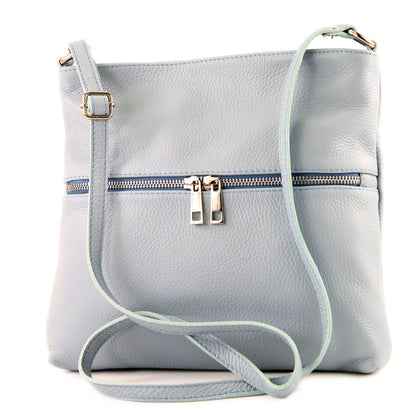 modamoda de T144 Damen Leder Umhängetasche Schultertasche Messenger bag handmade in Italy