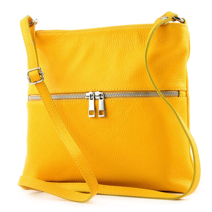 modamoda de T144 Damen Leder Umhängetasche Schultertasche Messenger bag handmade in Italy