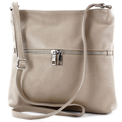 modamoda de T144 Damen Leder Umhängetasche Schultertasche Messenger bag handmade in Italy