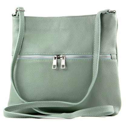 modamoda de T144 Damen Leder Umhängetasche Schultertasche Messenger bag handmade in Italy