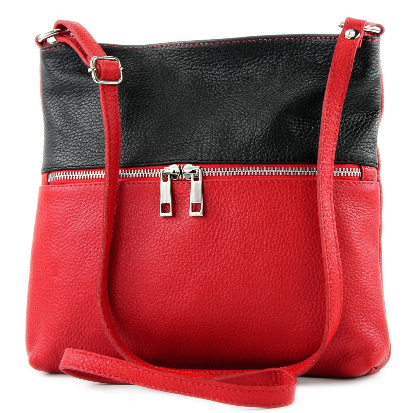 modamoda de T144 Damen Leder Umhängetasche Schultertasche Messenger bag handmade in Italy