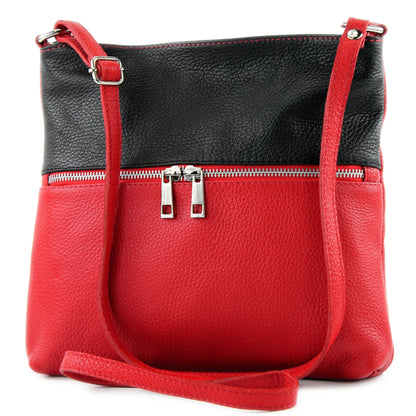 modamoda de T144 Damen Leder Umhängetasche Schultertasche Messenger bag handmade in Italy