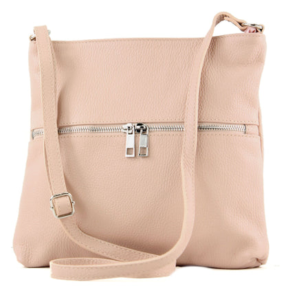 modamoda de T144 Damen Leder Umhängetasche Schultertasche Messenger bag handmade in Italy