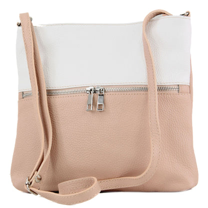modamoda de T144 Damen Leder Umhängetasche Schultertasche Messenger bag handmade in Italy