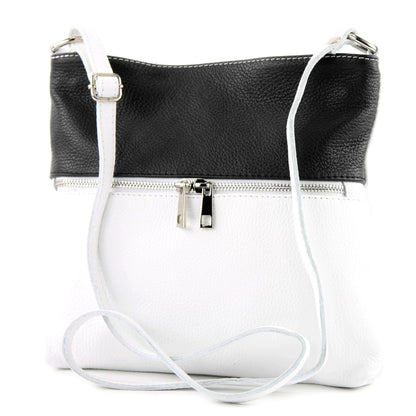 modamoda de T144 Damen Leder Umhängetasche Schultertasche Messenger bag handmade in Italy
