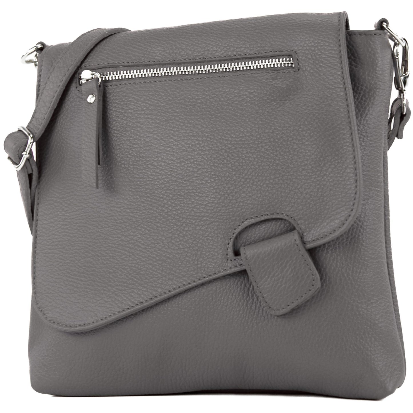modamoda de - T146 - ital. Umhängetasche Schultertasche aus Leder