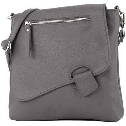 modamoda de - T146 - ital. Umhängetasche Schultertasche aus Leder
