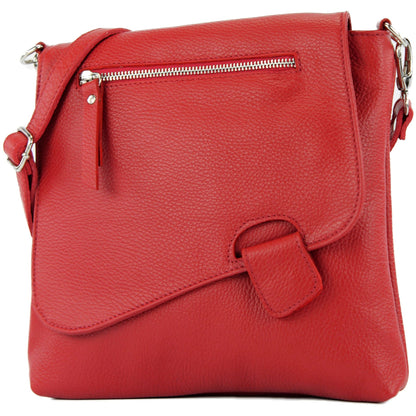 modamoda de - T146 - ital. Umhängetasche Schultertasche aus Leder