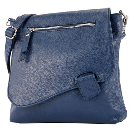 modamoda de - T146 - ital. Umhängetasche Schultertasche aus Leder