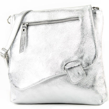 modamoda de - T146 - ital. Umhängetasche Schultertasche aus Leder