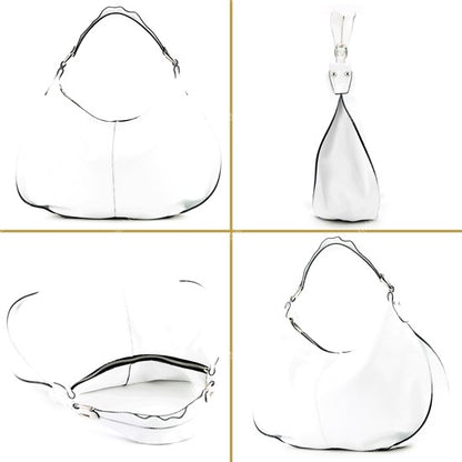 modamoda de - T149 - ital Henkeltasche Schultertasche aus Leder