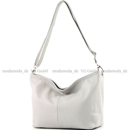 modamoda de - T157 - ital Umhängetasche Schultertasche Leder