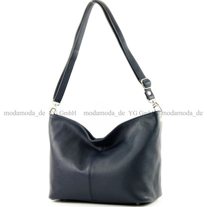 modamoda de - T157 - ital Umhängetasche Schultertasche Leder