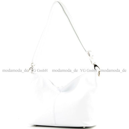 modamoda de - T157 - ital Umhängetasche Schultertasche Leder