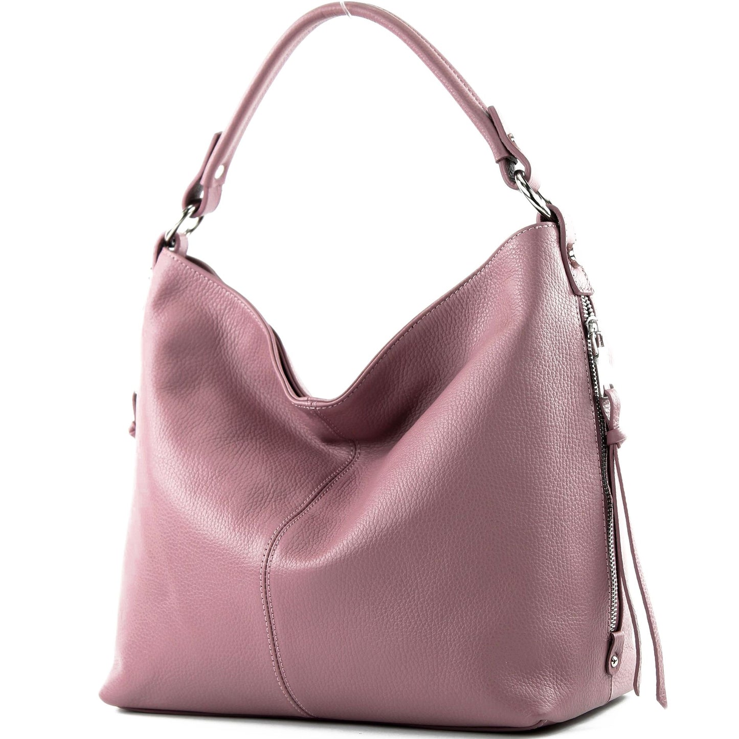 modamoda de T160 Damen Leder Schultertasche Henkeltasche Large handmade in Italy