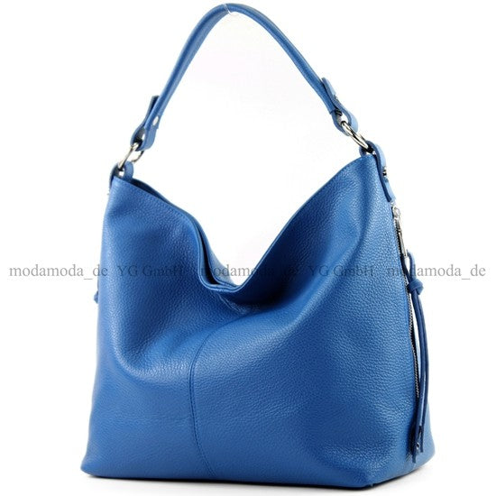 modamoda de T160 Damen Leder Schultertasche Henkeltasche Large handmade in Italy