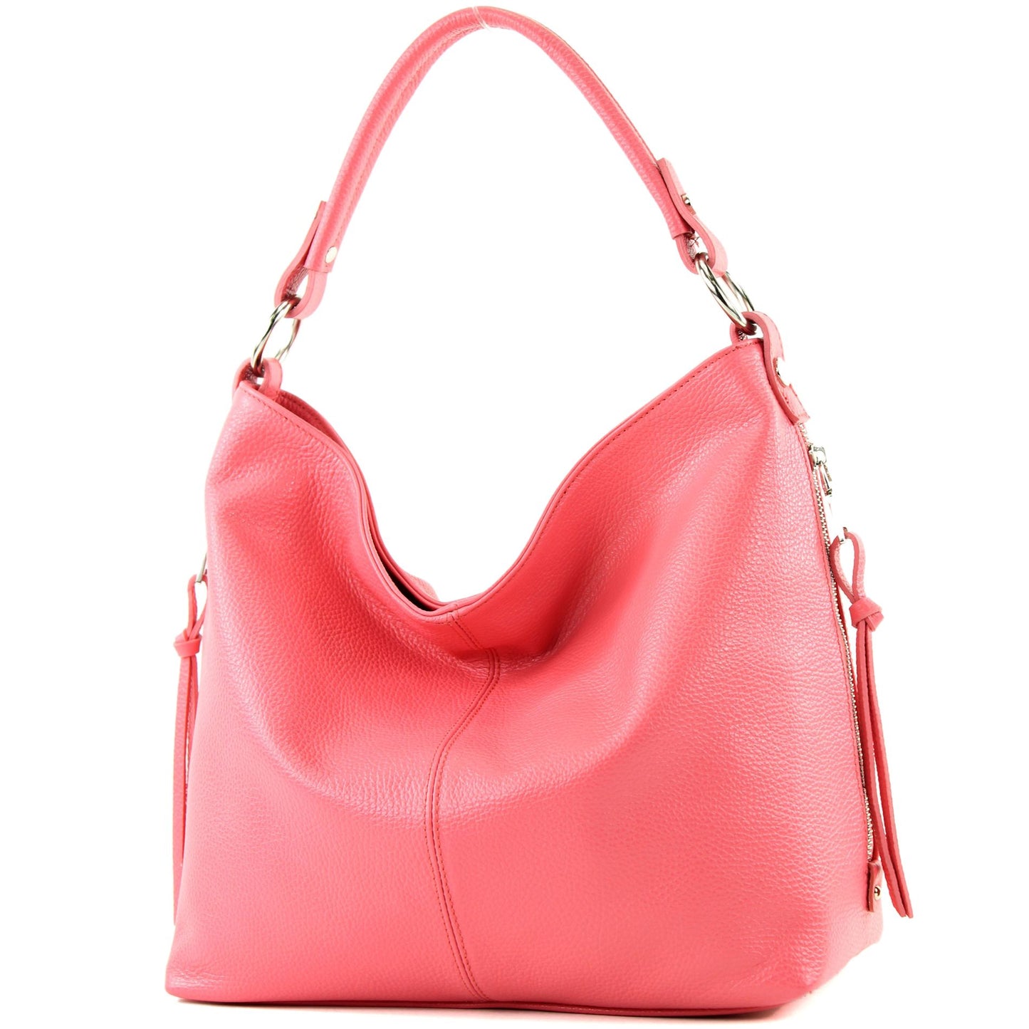 modamoda de T160 Damen Leder Schultertasche Henkeltasche Large handmade in Italy