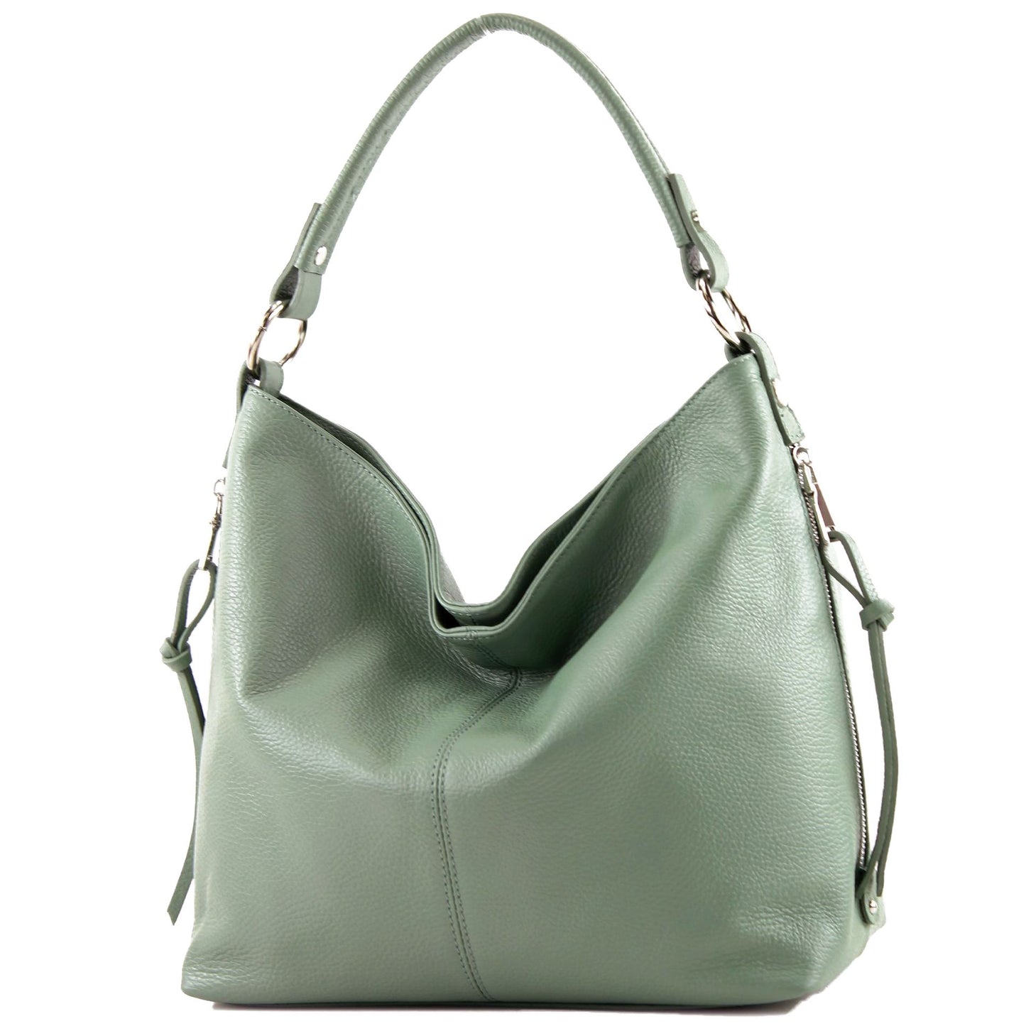 modamoda de T160 Damen Leder Schultertasche Henkeltasche Large handmade in Italy