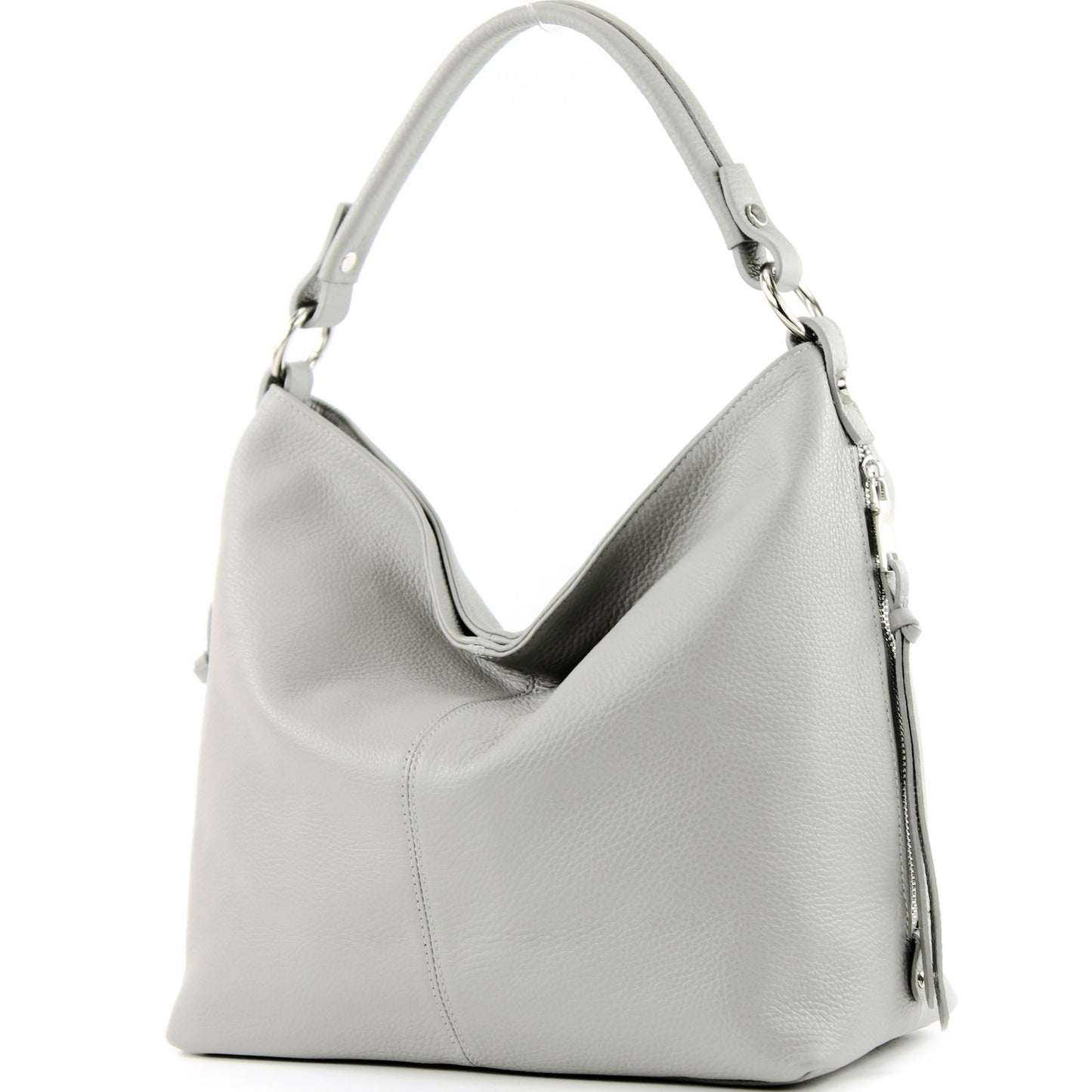modamoda de T160 Damen Leder Schultertasche Henkeltasche Large handmade in Italy