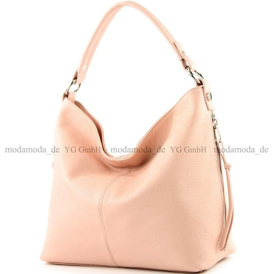 modamoda de T160 Damen Leder Schultertasche Henkeltasche Large handmade in Italy