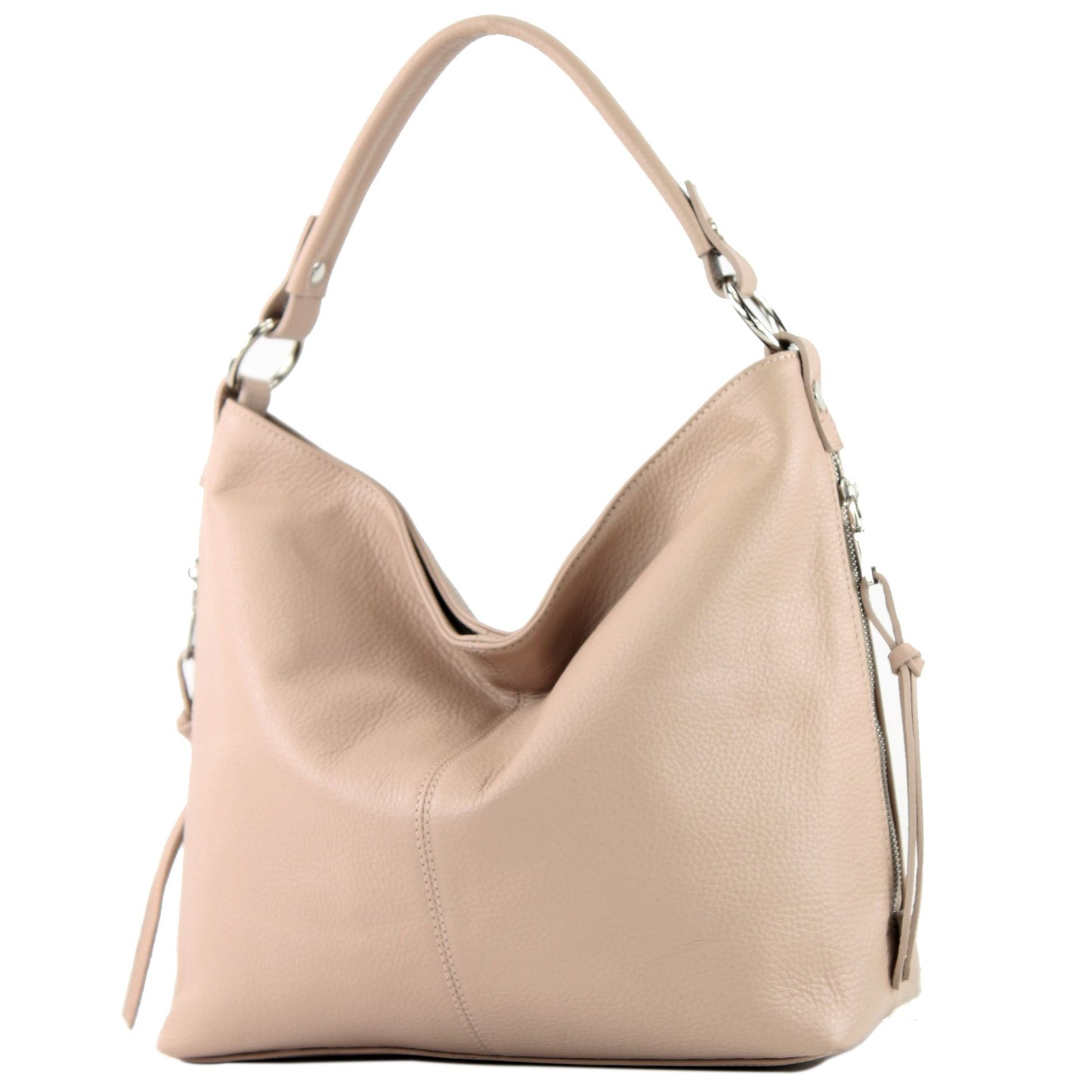 modamoda de T160 Damen Leder Schultertasche Henkeltasche Large handmade in Italy