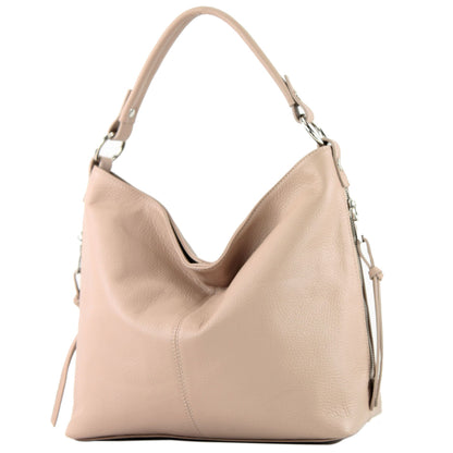 modamoda de T160 Damen Leder Schultertasche Henkeltasche Large handmade in Italy