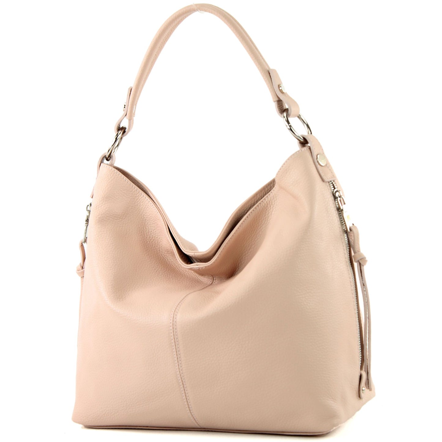 modamoda de T160 Damen Leder Schultertasche Henkeltasche Large handmade in Italy
