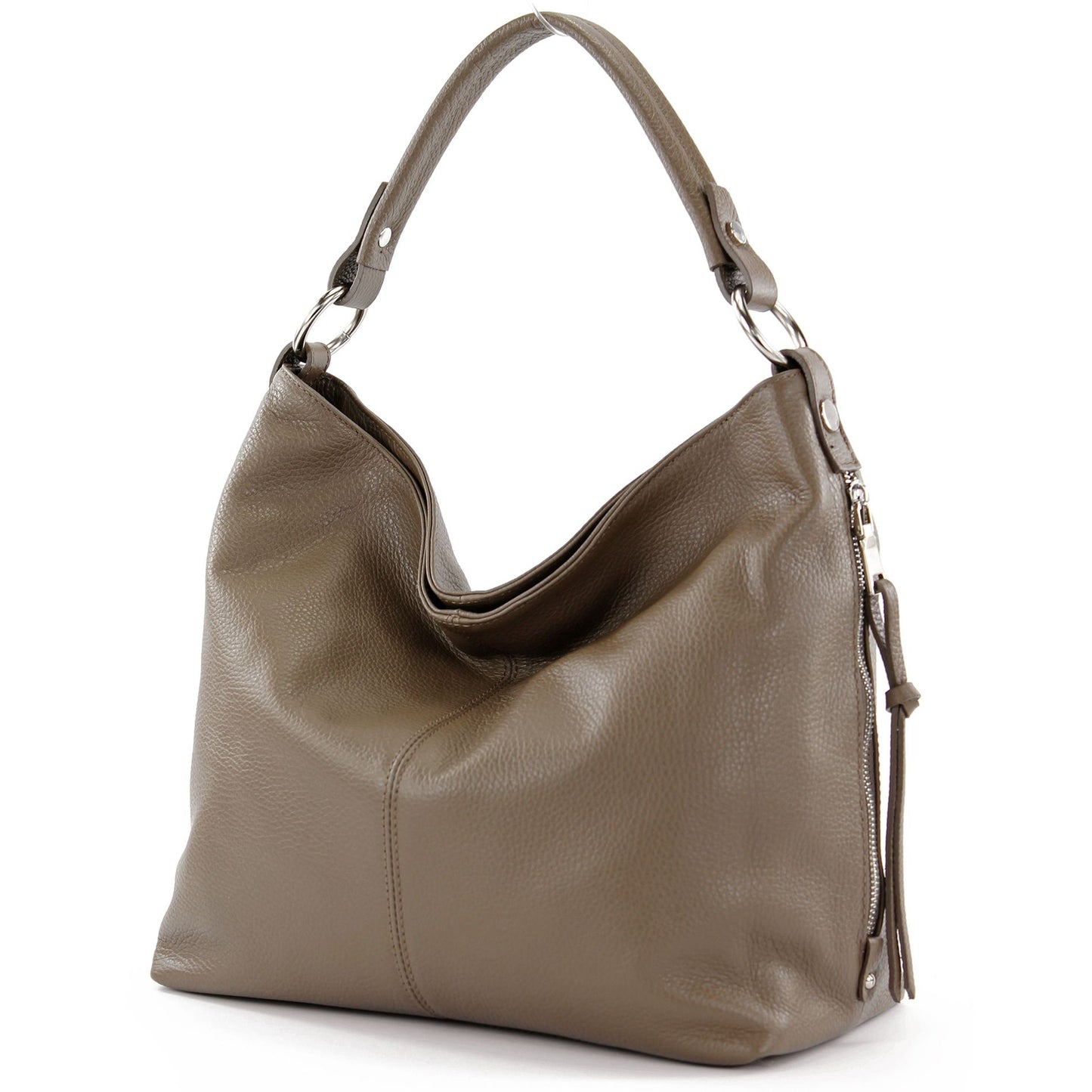 modamoda de T160 Damen Leder Schultertasche Henkeltasche Large handmade in Italy