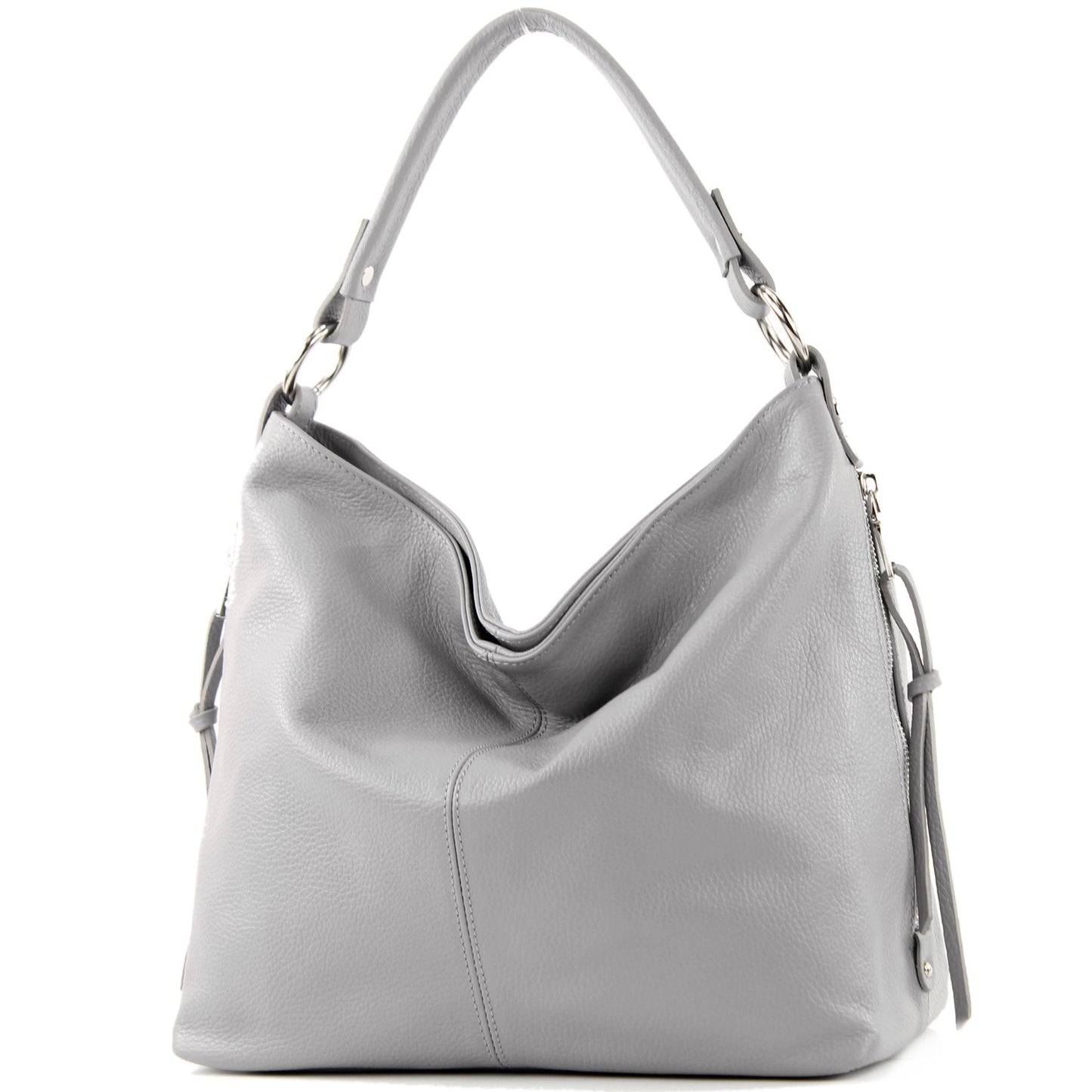 modamoda de T160 Damen Leder Schultertasche Henkeltasche Large handmade in Italy
