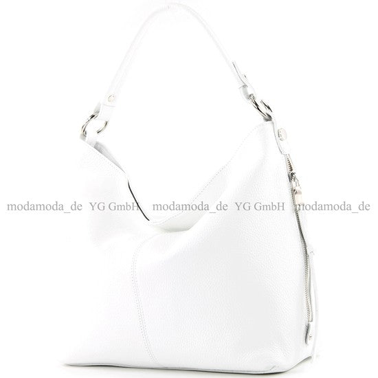 modamoda de T160 Damen Leder Schultertasche Henkeltasche Large handmade in Italy