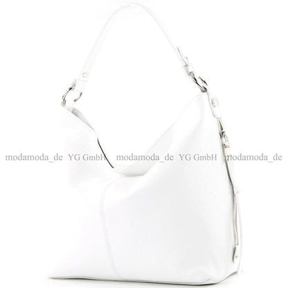 modamoda de T160 Damen Leder Schultertasche Henkeltasche Large handmade in Italy