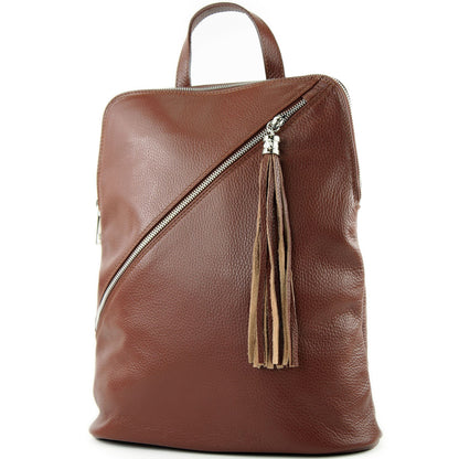 modamoda de T161 Damen Leder Rucksack Handtasche handmade in Italy