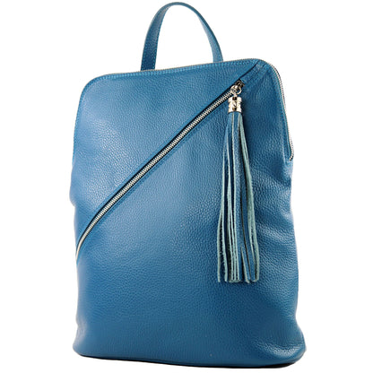 modamoda de T161 Damen Leder Rucksack Handtasche handmade in Italy